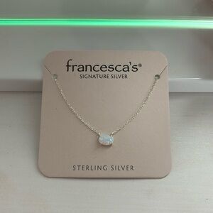 Francesca’s signature sterling silver necklace